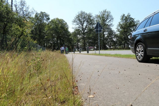 Hier entsteht bald eine Straße für Fahrräder.