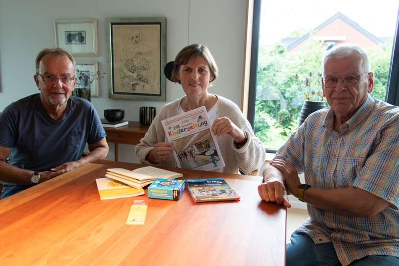 Die Kirchhellener Mentoren Eckhard Winkler und Regina Timmerhaus sowie der Vorsitzende Walter Lux freuen sich über Unterstützung.