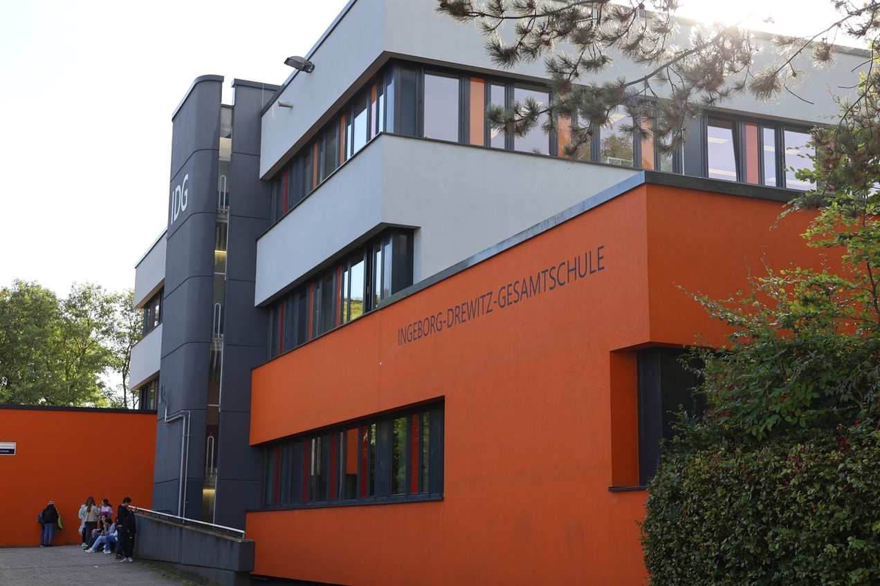 Nowaks neue Wirkungsstätte als Schulleiter: Die Ingeborg-Drewitz-Gesamtschule in Gladbeck.