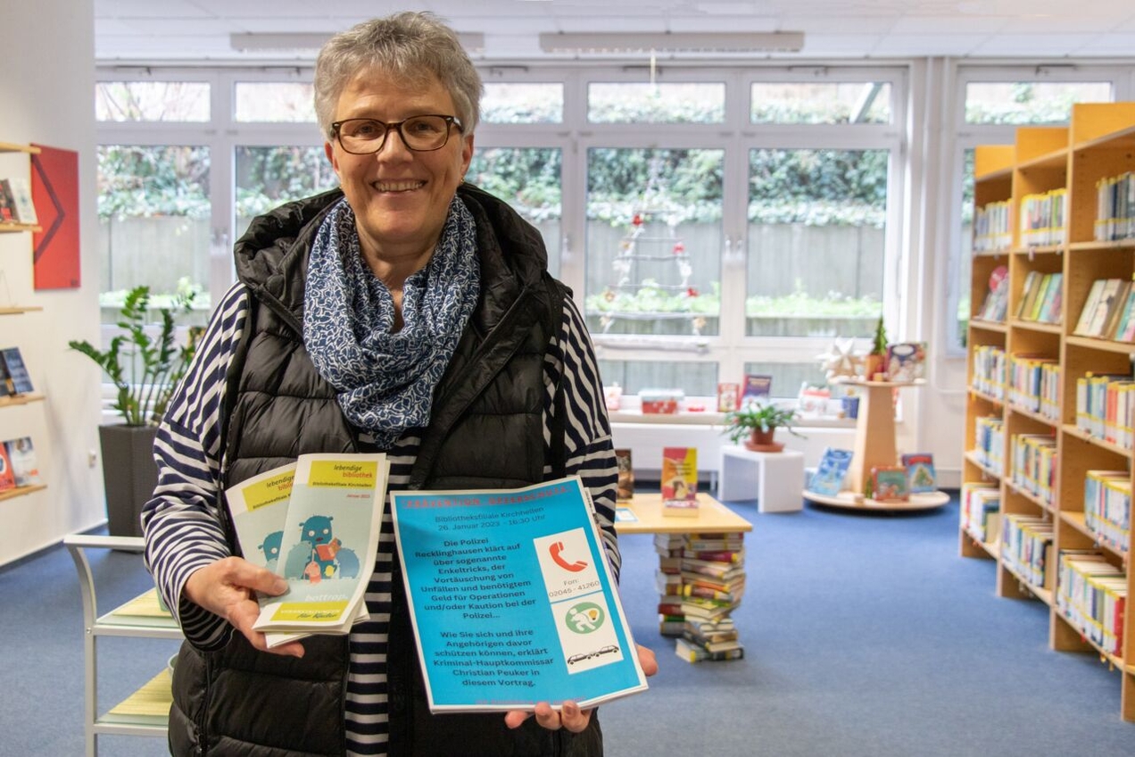 Andrea Schwarzer von der Lebendigen Bibliothek hofft auf rege Teilnahme an der Veranstaltung.