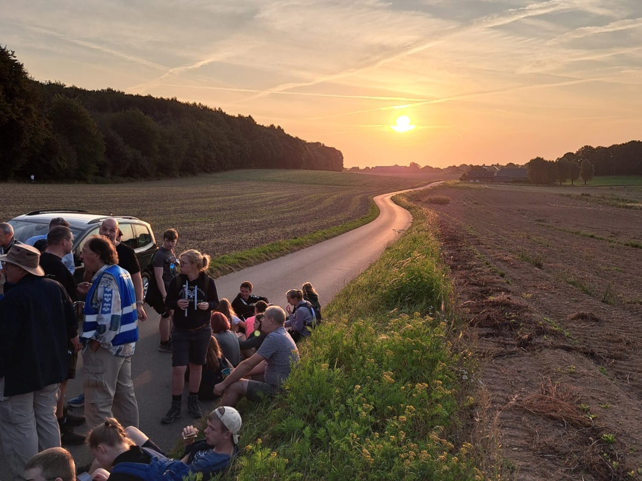 Am Wochenende zog die Gemeinde wieder die Wanderschuhe an