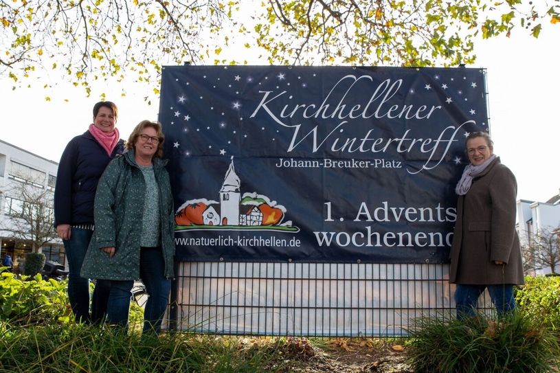Claudia Siebecker, Maria Beusing und Gundis Jansen-Garz freuen sich auf den ersten Wintertreff nach der Pandemiepause.