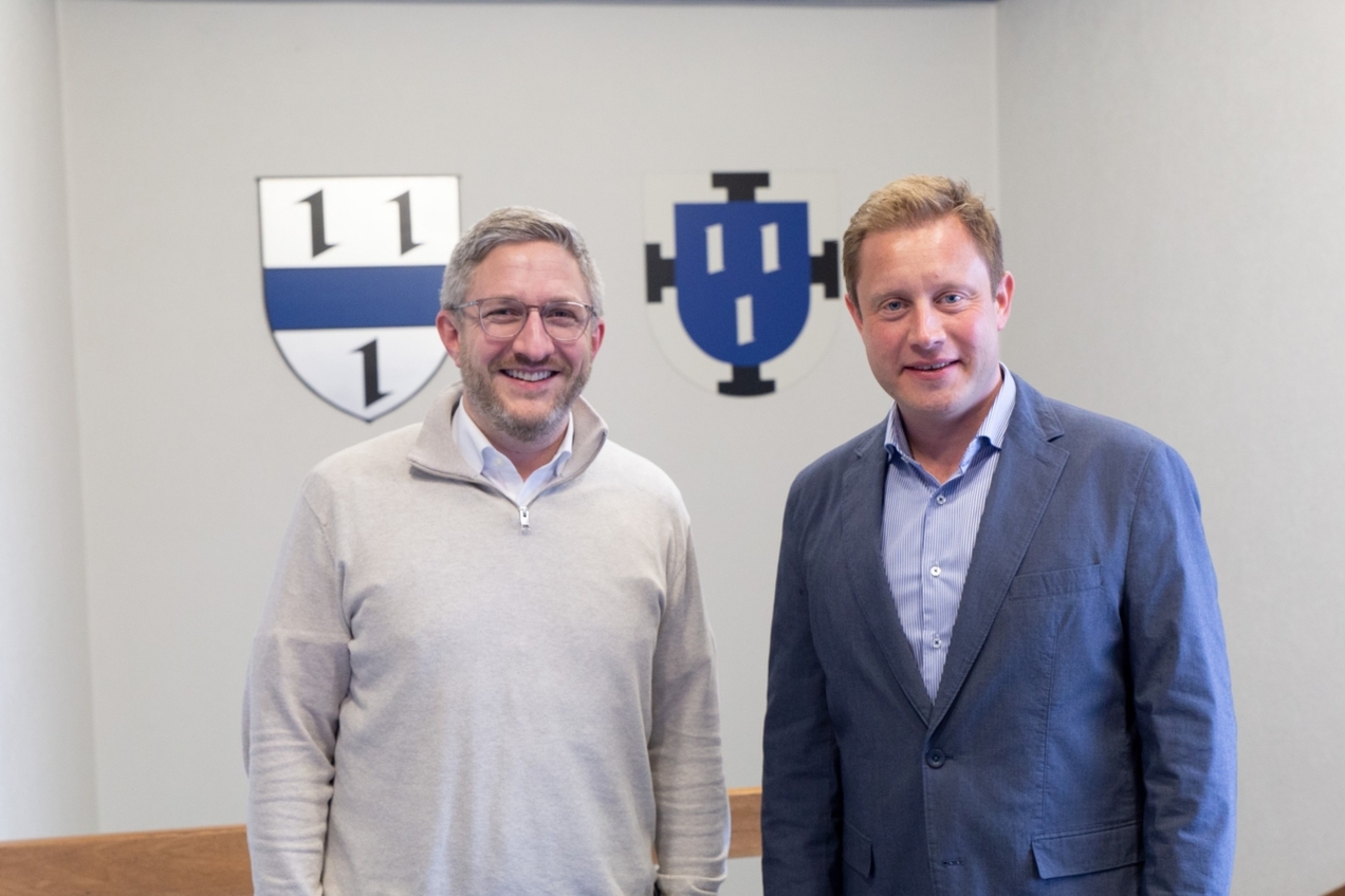 Bezirksbürgermeister Hendrik Dierichs (l.) und Parteikollege Dominik Nowak präsentieren ihre Pläne für die diesjährige Kommunalwahl.