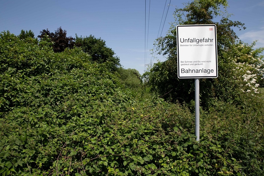 Eine Stelle der besagten Bahntrasse, die von Bottrop nach Kirchhellen führt.