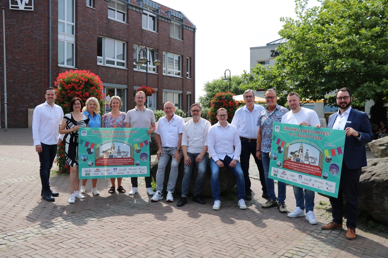 Veranstalter, Werbegemeinschaft, Marketingverein und Sponsoren freuen sich auf das Dorffest 2024.