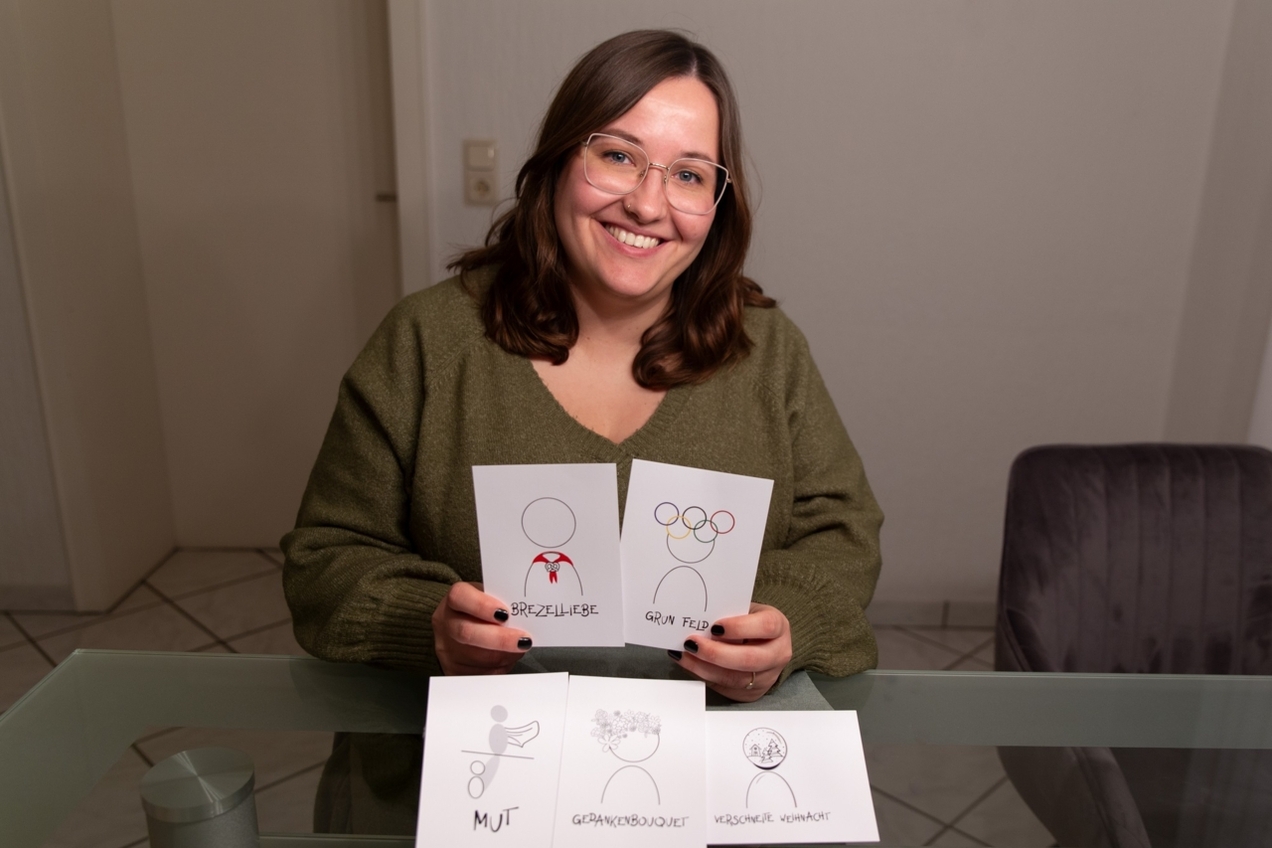 Sozialarbeiterin Friederike Gahlen findet Freude daran, durch Illustrationen aus dem Nichts etwas zu erschaffen.