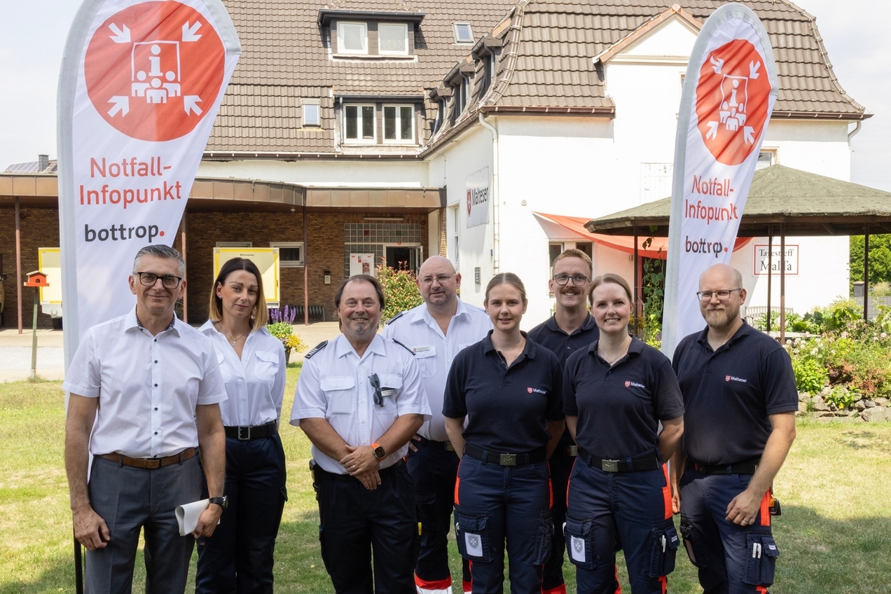 Notfall-Infopunkte im Stadtgebiet: Notruf im Katastrophenfall