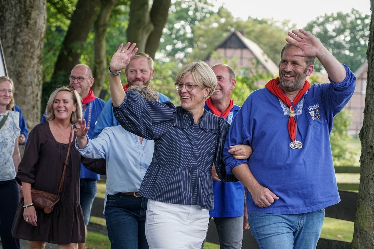 Ein Höhepunkt war für das Brezelkönigspaar der Brezelausmarsch, der im vergangenen Jahr in ihrer Heimat Kirchhellen-Feldhausen stattfand.