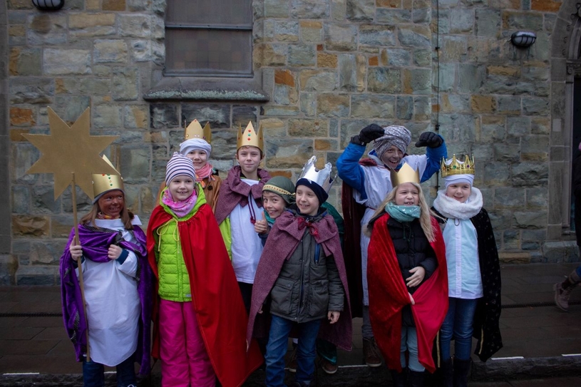 Im vergangenen Jahr waren die Sternsinger mit viel Freude dabei.