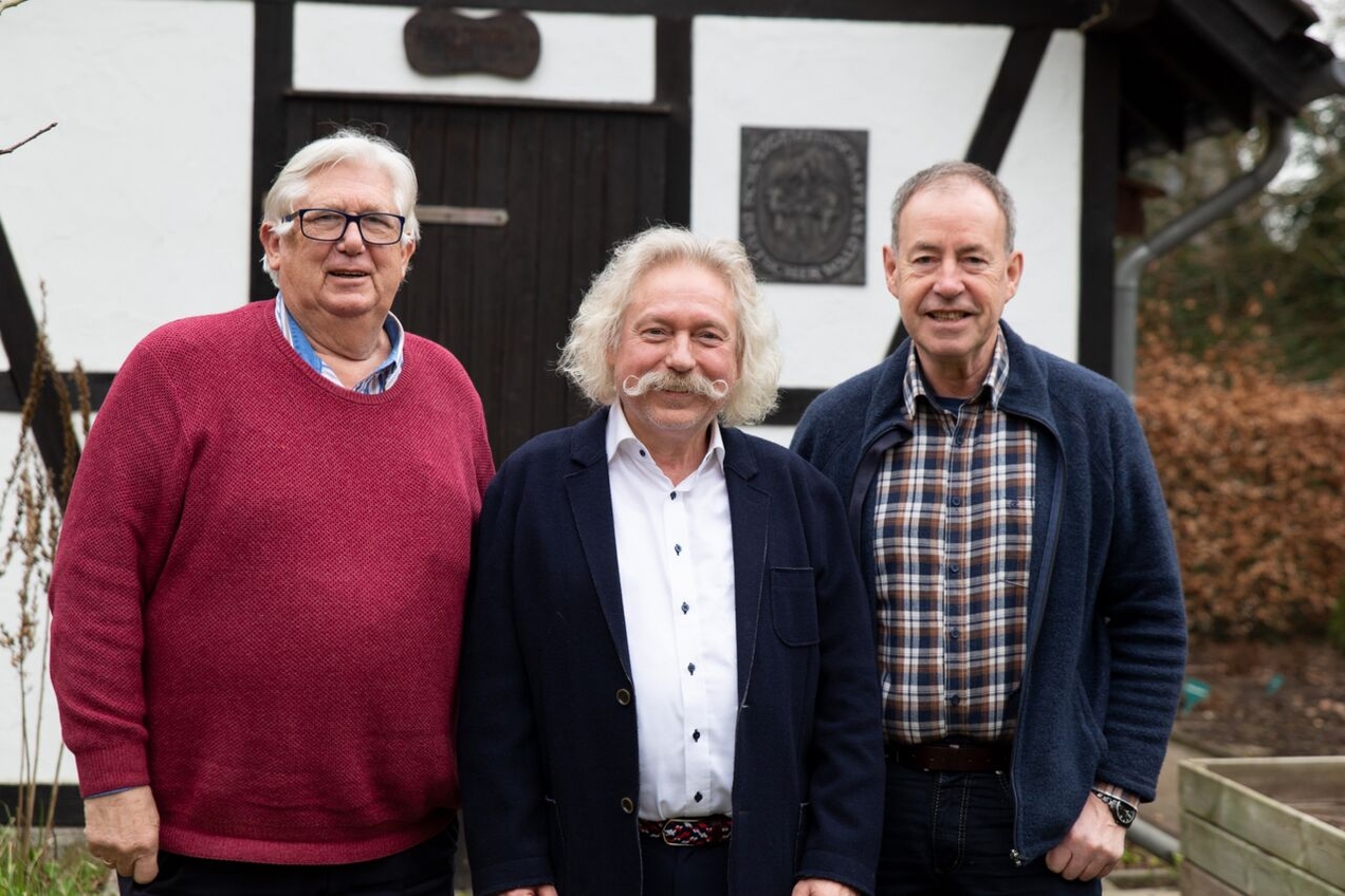 Der 1. Vorsitzende Peter Pawliczek (v.l.) mit dem neuen Geschäftsführer Ulrich Trockle und dem ehrenamtlich sehr engagierten Klaus Michels.