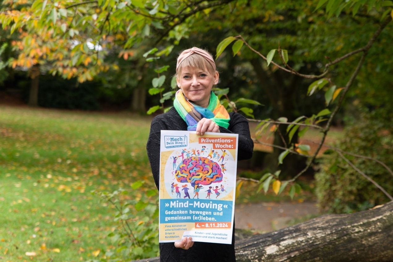 Kirchhellens Streetworkerin Silke Margowski freut sich auf die bereits zweite Präventionswoche, die dieses Jahr in ganz Kirchhellen und Grafenwald stattfindet.